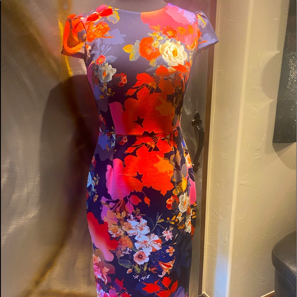 Betsy Johnson Vibrant floral dress